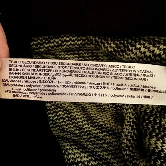 Zara Neon Yellow and Black Animal Print Turtleneck Sweater - Picture 14 of 15